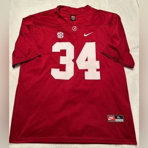 Alabama Crimson Tide Nike men’s custom embroidered football jersey, size XL